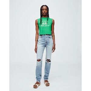 RE/DONE Super High Drainpipe Size 26 Destroy Wrecking Blue $325 msrp G12-11